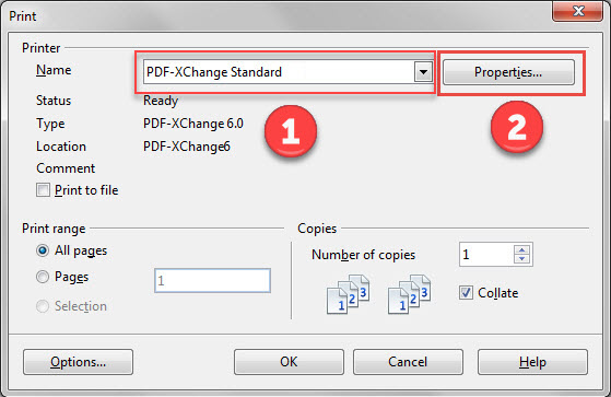 PDF-XChange Standard Properties